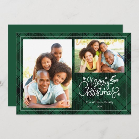 メリーエレガントクリスマス 招待状 (正面/裏面)