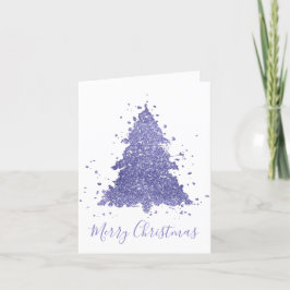 メリーエレガントクリスマス |紫魅力的の木 シーズンカード