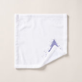 メリーエレガントクリスマス |紫魅力的の木 バスタオルセット (ウォッシュタオル)