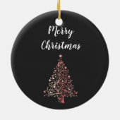 メリーエレガントクリモダンスマスバラ金ゴールドツリー セラミックオーナメント (裏面)