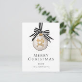 メリーエレガントスクリスマスバウブルホリデー ポストカード (スタンド正面)