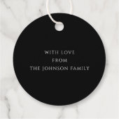 メリーエレガントスクリスマスボードブラック フェイバータグ (裏面)