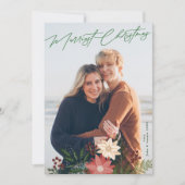 メリーエレガントスクリスマスポインセチアフェスティバル写真 シーズンカード (正面)