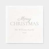 メリーエレガントスモダンクリスマシンプルスパーティー 箔ナプキン (正面)