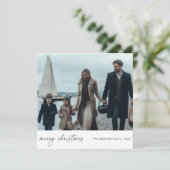 メリーエレガントス航海のクリスマス家族フォトブルー シーズンカード (スタンド正面)