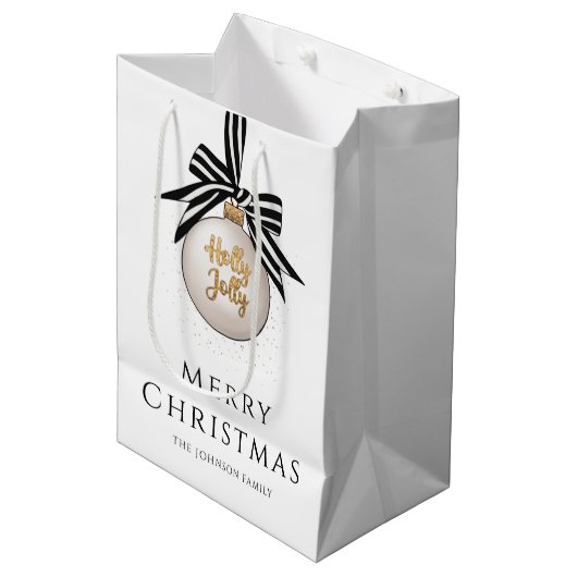メリーエレガントス・クリスマスボーブル ミディアムペーパーバッグ (正面アングル)