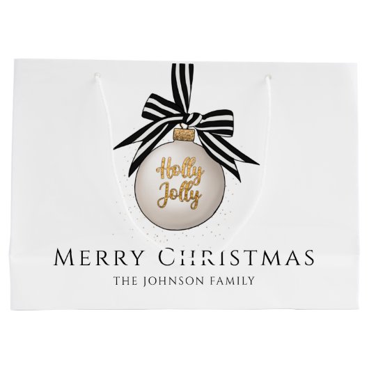 メリーエレガントス・クリスマスボーブル ラージペーパーバッグ (裏面)