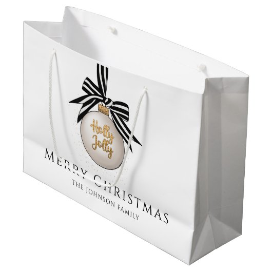メリーエレガントス・クリスマスボーブル ラージペーパーバッグ (正面アングル)