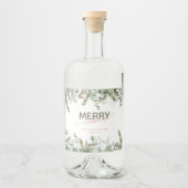 メリーエレガントモダンクリスマスの名酒 リキュールボトルラベル (正面)