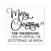 メリーエレガントモダンクリスマスカスタム家族 セルフインキングスタンプ (デザイン)