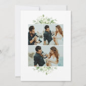 メリーエレガント結婚した&4フォトホリデーカード 招待状 (裏面)