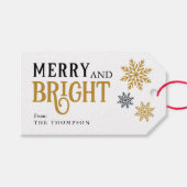 メリーエレガント鮮のクリスマス ギフトタグ (正面(横))