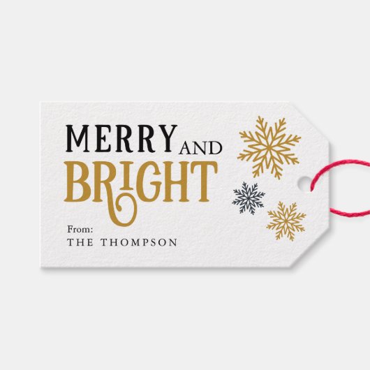 メリーエレガント鮮のクリスマス ギフトタグ (正面(横))