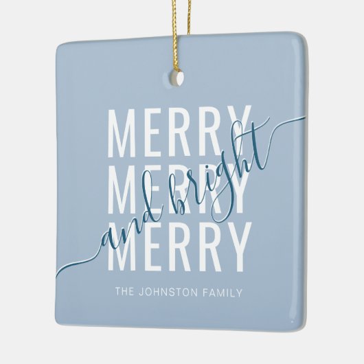 メリーエレガント鮮のクリスマス セラミックオーナメント (左)