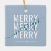 メリーエレガント鮮のクリスマス セラミックオーナメント (正面)