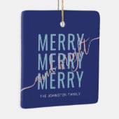 メリーエレガント鮮のクリスマス セラミックオーナメント (右)