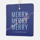 メリーエレガント鮮のクリスマス セラミックオーナメント (左)