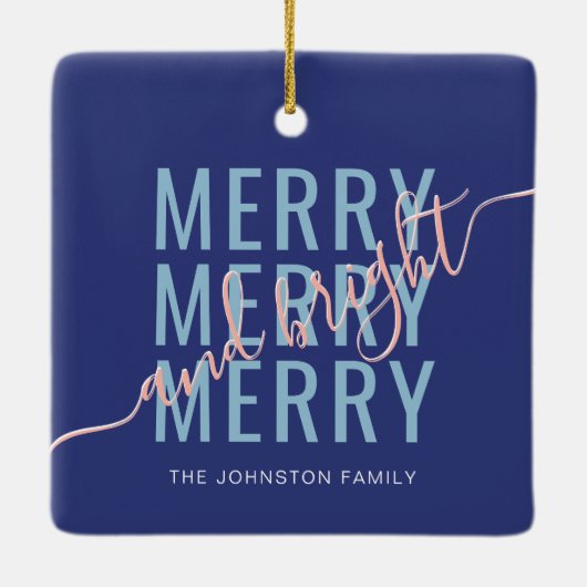 メリーエレガント鮮のクリスマス セラミックオーナメント (裏面)