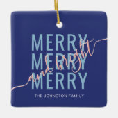 メリーエレガント鮮のクリスマス セラミックオーナメント (正面)
