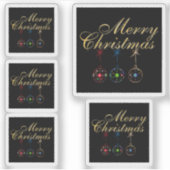 メリーエレガント・クリスマス・スノーフレーク・アート シール (正面)