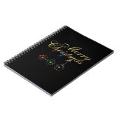 メリーエレガント・クリスマス・スノーフレーク・アート ノートブック (左側)