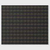 メリーエレガント・クリスマス・スノーフレーク・アート ラッピングペーパー (フラット)