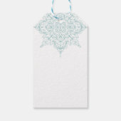 「メリーエレガント・クリスマス」スノーフレーク・ギフトラベル ギフトタグ (裏面)