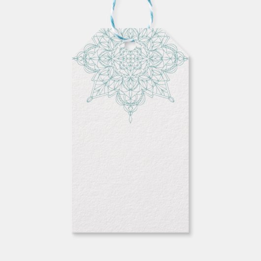 「メリーエレガント・クリスマス」スノーフレーク・ギフトラベル ギフトタグ (裏面)