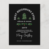 メリーエレガント・クリスマス・ネイバーカスタムズ シーズンポストカード (正面)