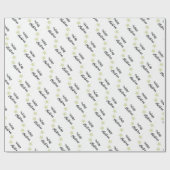 メリーエレガント・クリスマス・ベージュとホワイト ラッピングペーパー (フラット)