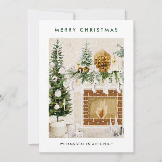 メリーエレガント・クリスマス・ボー企業のー作曲 シーズンカード (正面)