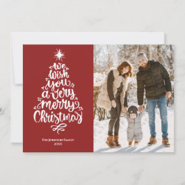 メリーエレガント・クリスマス・レッド・ファミリーの写真 シーズンカード