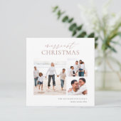 メリーエレガントChristmas 3 Photo Collage シーズンカード (スタンド正面)