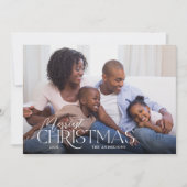 メリーエレガントChristmas Script Photo Chrimas シーズンカード (正面)