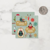 メリーオウルクリスマス ノートカード (正面/裏面インサイチュ)