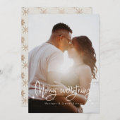 メリーオールファミリークリスマスホリデーカード シーズンカード (正面/裏面)