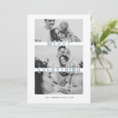 メリーオールブルーフォイルホリデーカード 案内状 (スタンド正面)