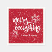 メリーオールホリデー スタンダードカクテルナプキン (正面)