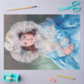 メリーカサット、マーゴットインブルー 薄葉紙 (クラフト)