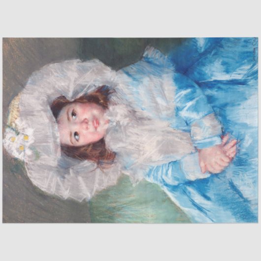 メリーカサット、マーゴットインブルー 薄葉紙 (正面)