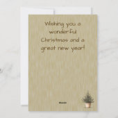 メリーカジュアル素朴クリスマスの写真 シーズンカード (裏面)