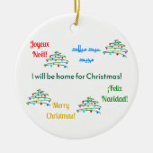 メリーカスタマイズ国際的クリスマスオーナメント セラミックオーナメント (正面)