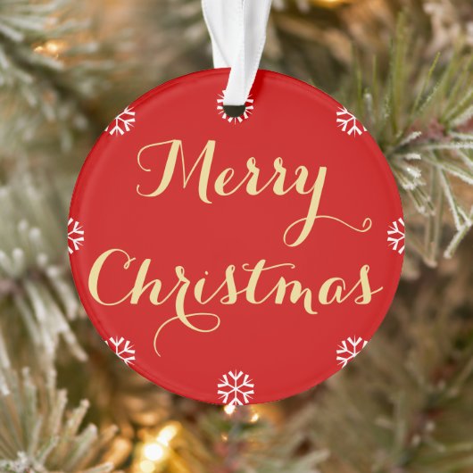 メリーカスタムエレガントスパーソナライズされたのクリスマスを作成 オーナメント (ツリー)