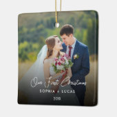 メリーカスタムオーナメントと光結婚したセラミック セラミックオーナメント (左)