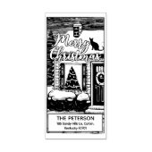 メリーカスタムクリスマス差出人住所 ラバースタンプ (インプリント)