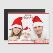 メリーカスタムクリスマス横型フォト名付き (正面/裏面)