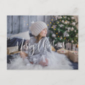 メリーカスタム・クリスマス・スクリプト・フォトオーバーレイ、 シーズンポストカード (正面)