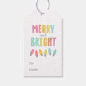 メリーカラフルと明るい ギフトタグ (正面)
