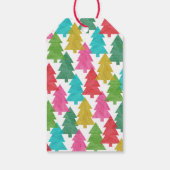 メリーカラフルクリスマスの写真 |木の背面 ギフトタグ (裏面)