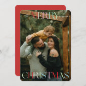 メリーカラフルクリスマスカード シーズンカード (正面/裏面)